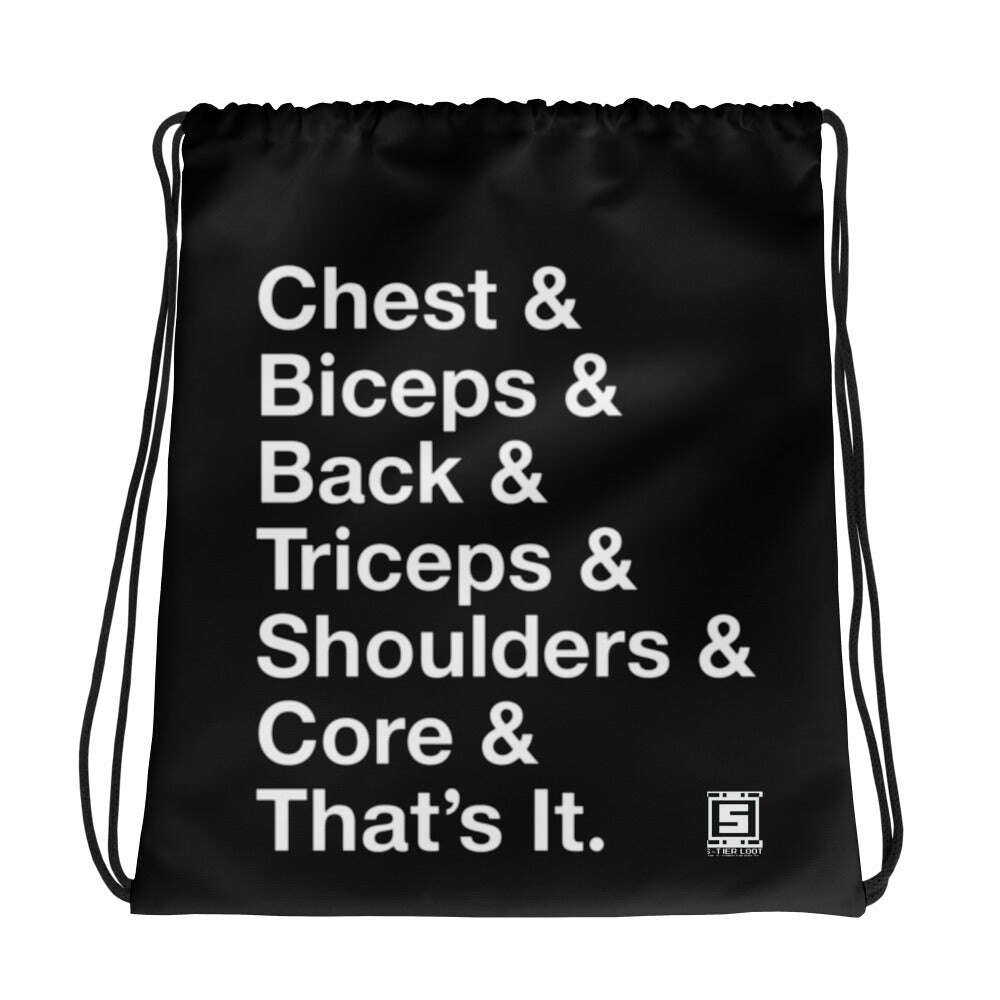 The Perfect Workout Drawstring Bag S-Tier Loot